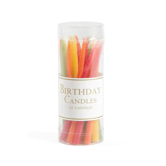 Birthday Candles in Tutti Frutti - 20 Candles Per Box Candles Browns Kitchen