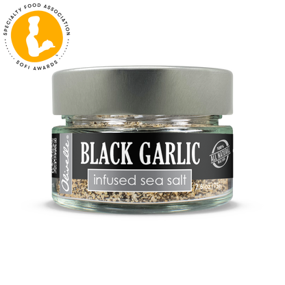 Black Garlic Sea Salt - 75g (2.6oz) Seasonings & Spices Browns Kitchen