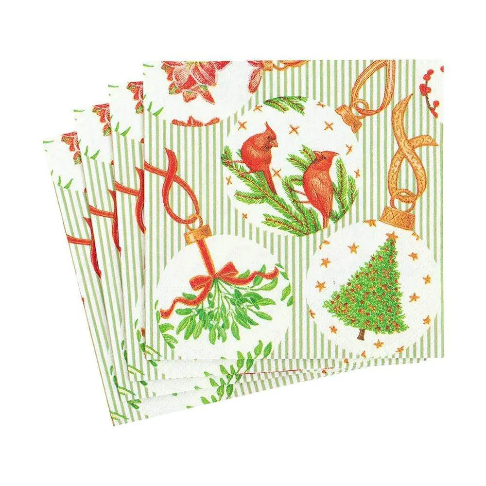 Botanical Ornaments Cocktail Napkins - 20 Per Pack Paper Napkins Browns Kitchen