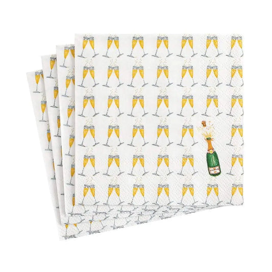 Bubbly Paper Cocktail Napkins - 20 Per Package Caspari