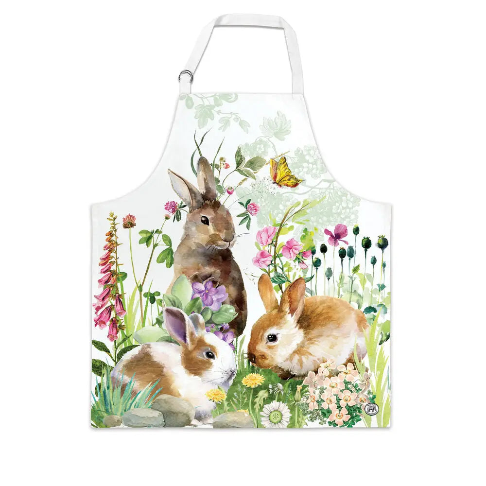 Bunny Meadow Adult's Apron MICHEL DESIGN WORKS