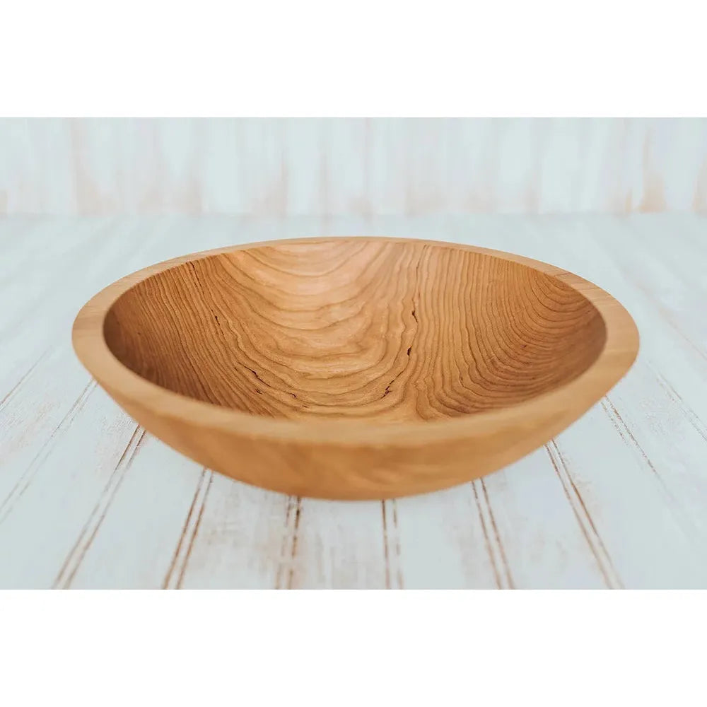 12 inch Cherry Bowl Bee’s Oil Finish