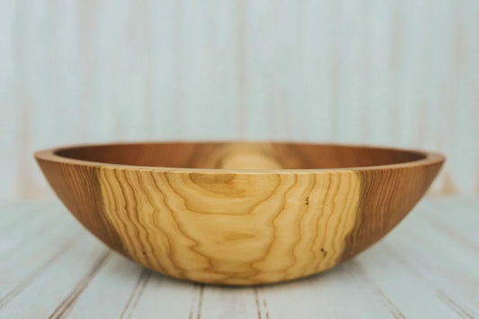 15 inch Large Cherry Wood Bowls with Bee’s Oil Finish