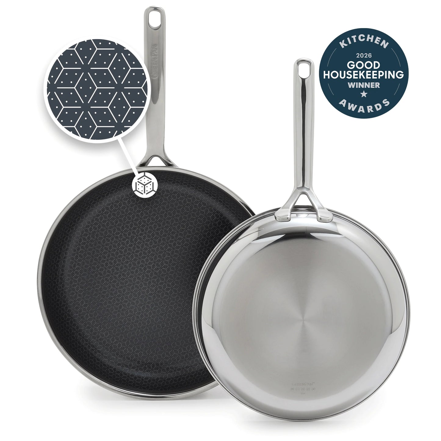 Green Pan Spectra Thermobond Hybrid Ceramic Nonstick Frypan, Set of 2