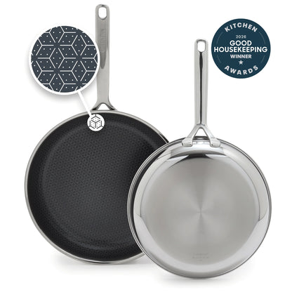 Green Pan Spectra Thermobond Hybrid Ceramic Nonstick Frypan, Set of 2