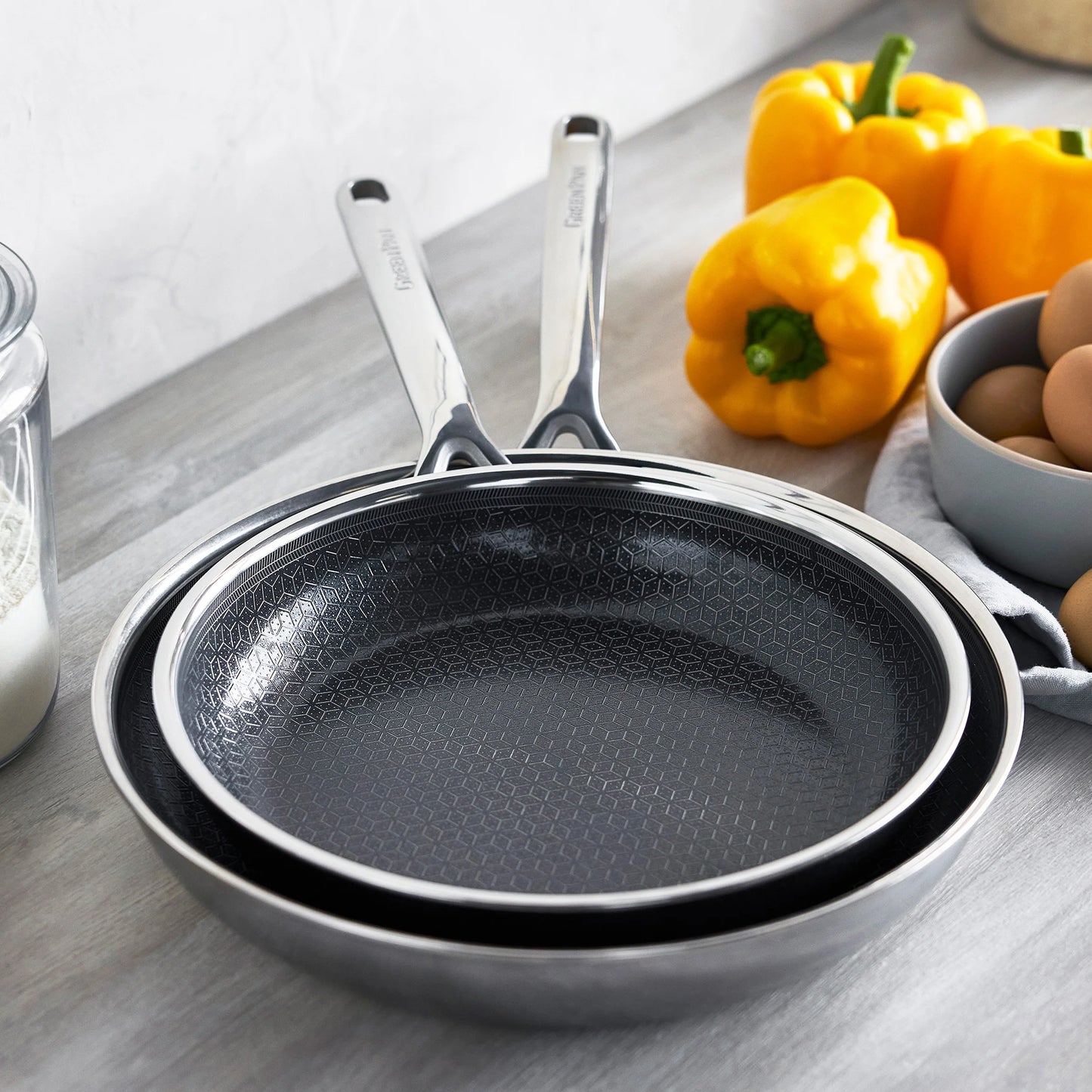 Green Pan Spectra Thermobond Hybrid Ceramic Nonstick Frypan, Set of 2