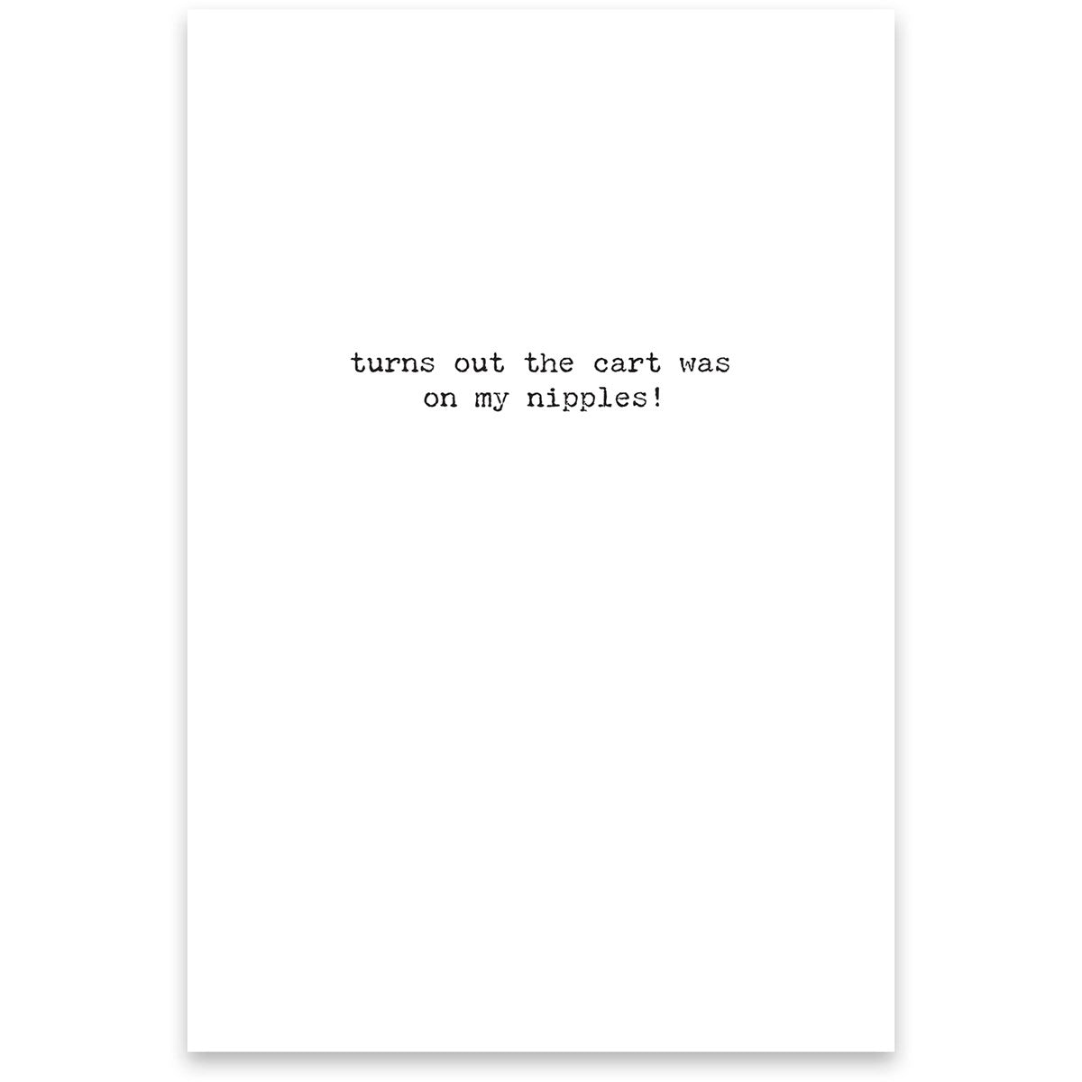 Chest Pains Greeting Card - Browns Kitchen