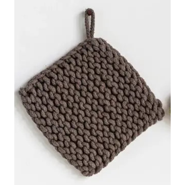 Cotton Crocheted Pot Holder, 4 Colors