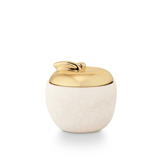 Tried & True Pumpkin Crabapple Ceramic Apple Candle