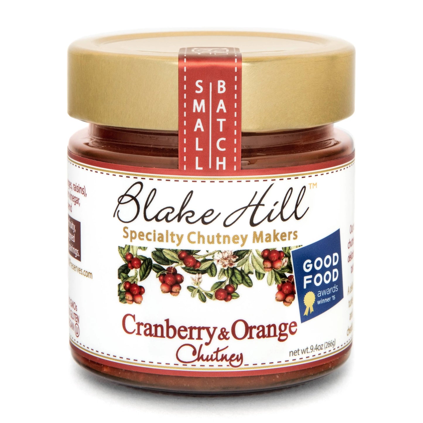 Cranberry & Orange Chutney Blake Hill Preserves