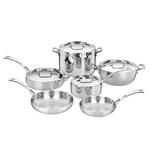 Cuisinart French Tri-Ply Stainless 10 Piece Set - Browns Kitchen
