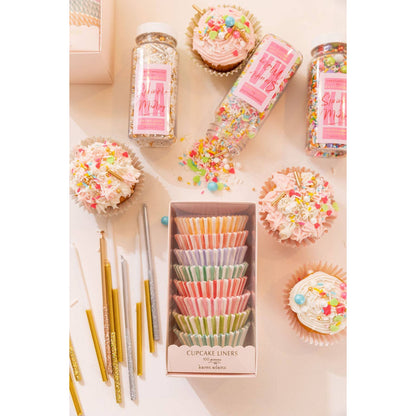 Cupcake Liners: Round Pastel Stripe  Browns Kitchen