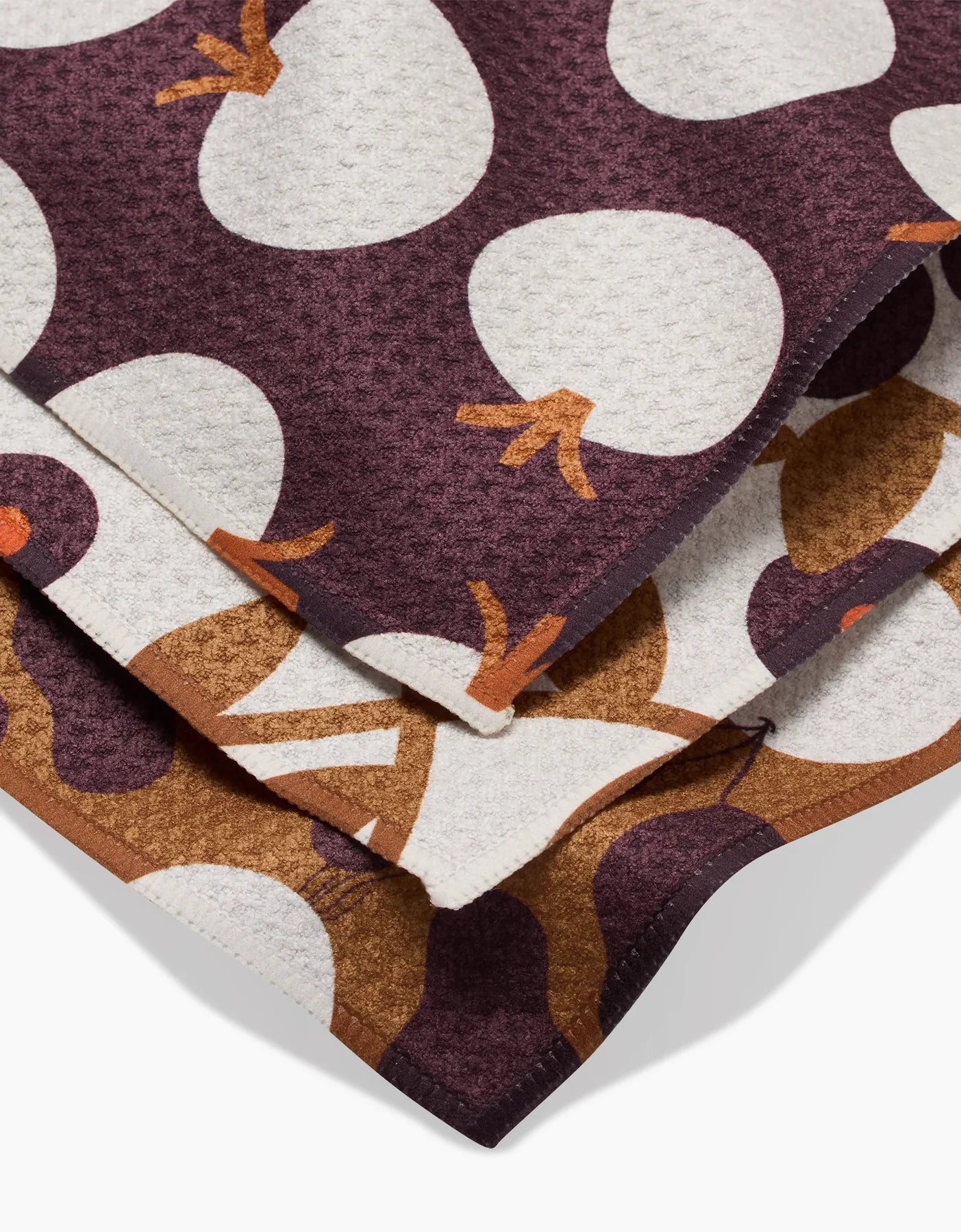 Bold Fall Geometry Dish Cloth Set of 3