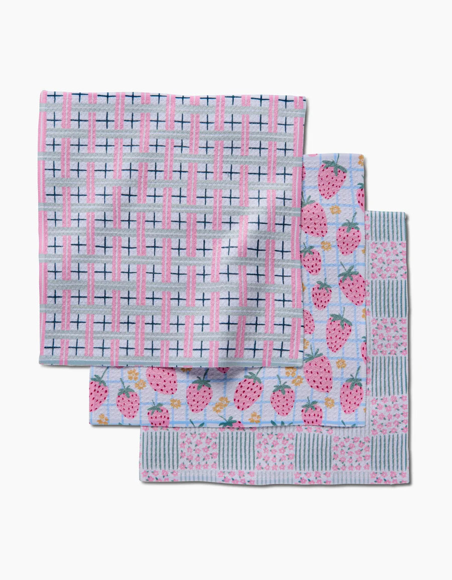 Spring Picnic Day Dishcloth Set