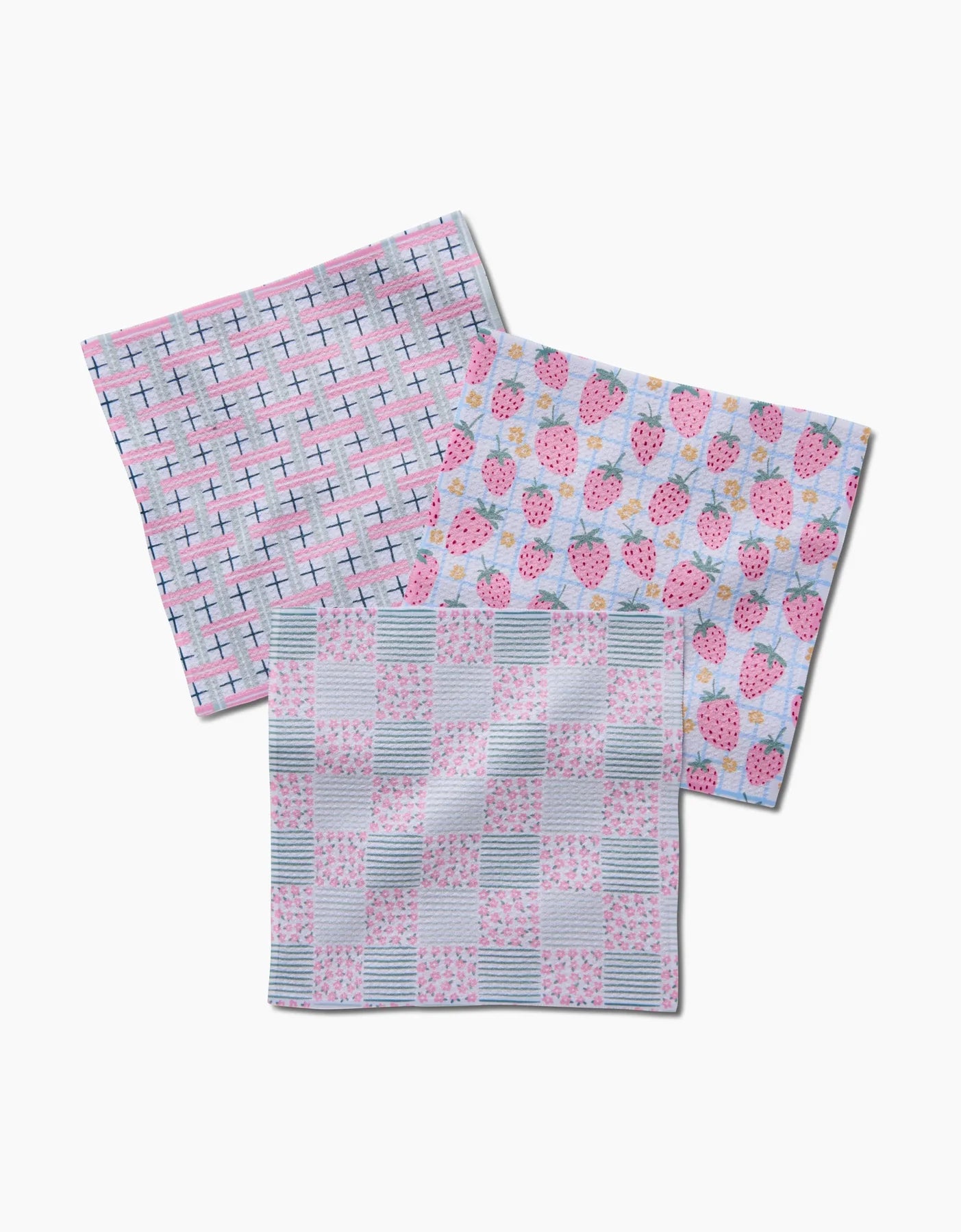 Spring Picnic Day Dishcloth Set