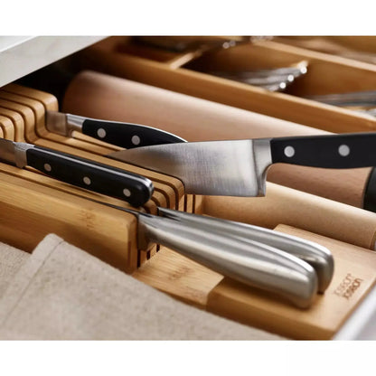 DrawerStore Bamboo Compact Knife Organiser JOSEPH JOSEPH