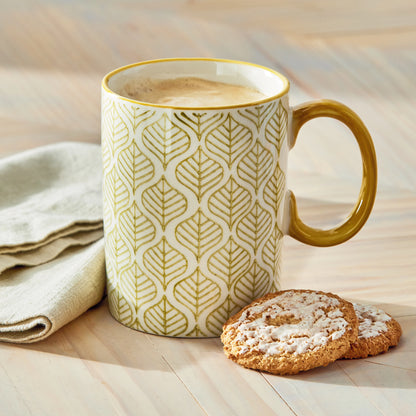 Stamped Leaf Mug