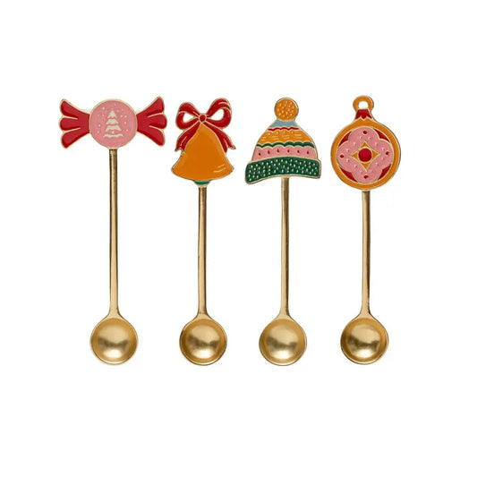 Enameled Holiday Spoon, 4 Styles Spoons Browns Kitchen