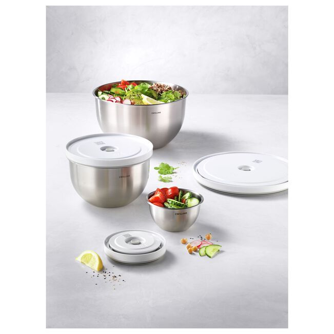Fresh & Save Vacuum Bowl Set Stainless Steel 6 pc