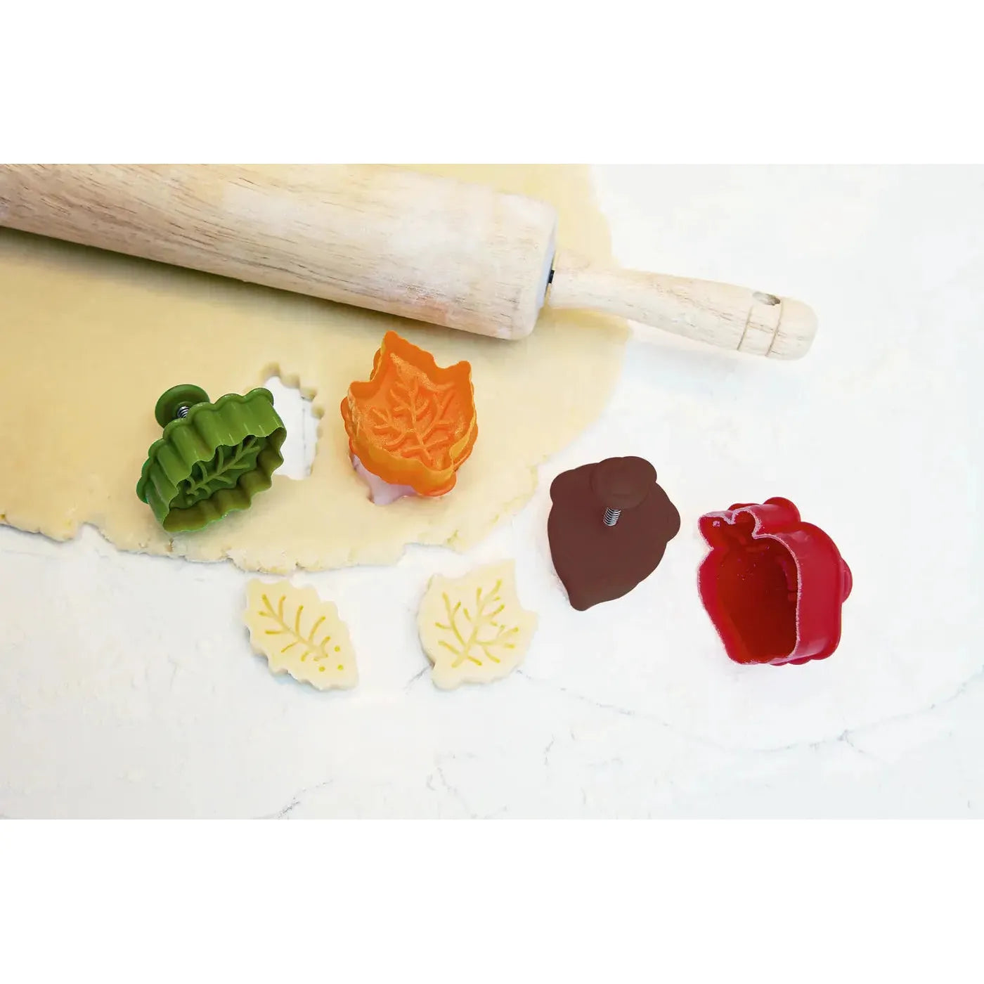 Fall Pie Crust Cutters, Set of 4 Cookie Cutters Browns Kitchen