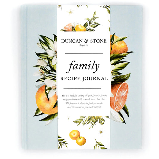 Family Recipe Book & Keepsake Journal | Blank Cookbook Duncan & Stone Paper Co.