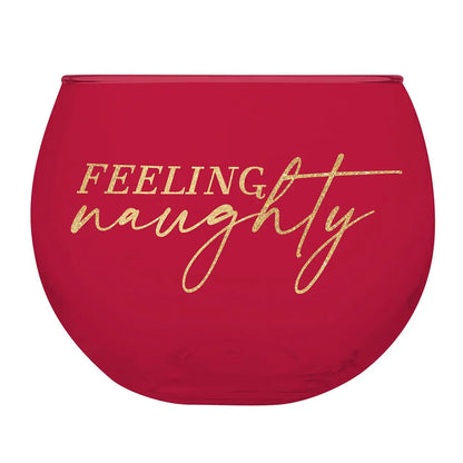 Roly Poly Glass - Feeling Naughty/Feeling Nice  Browns Kitchen