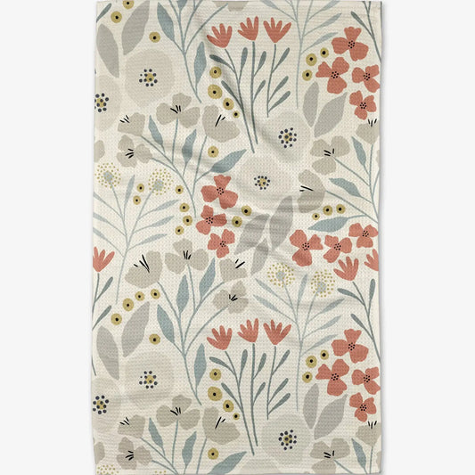 Fiona Cream Geometry Tea Towel - Browns Kitchen