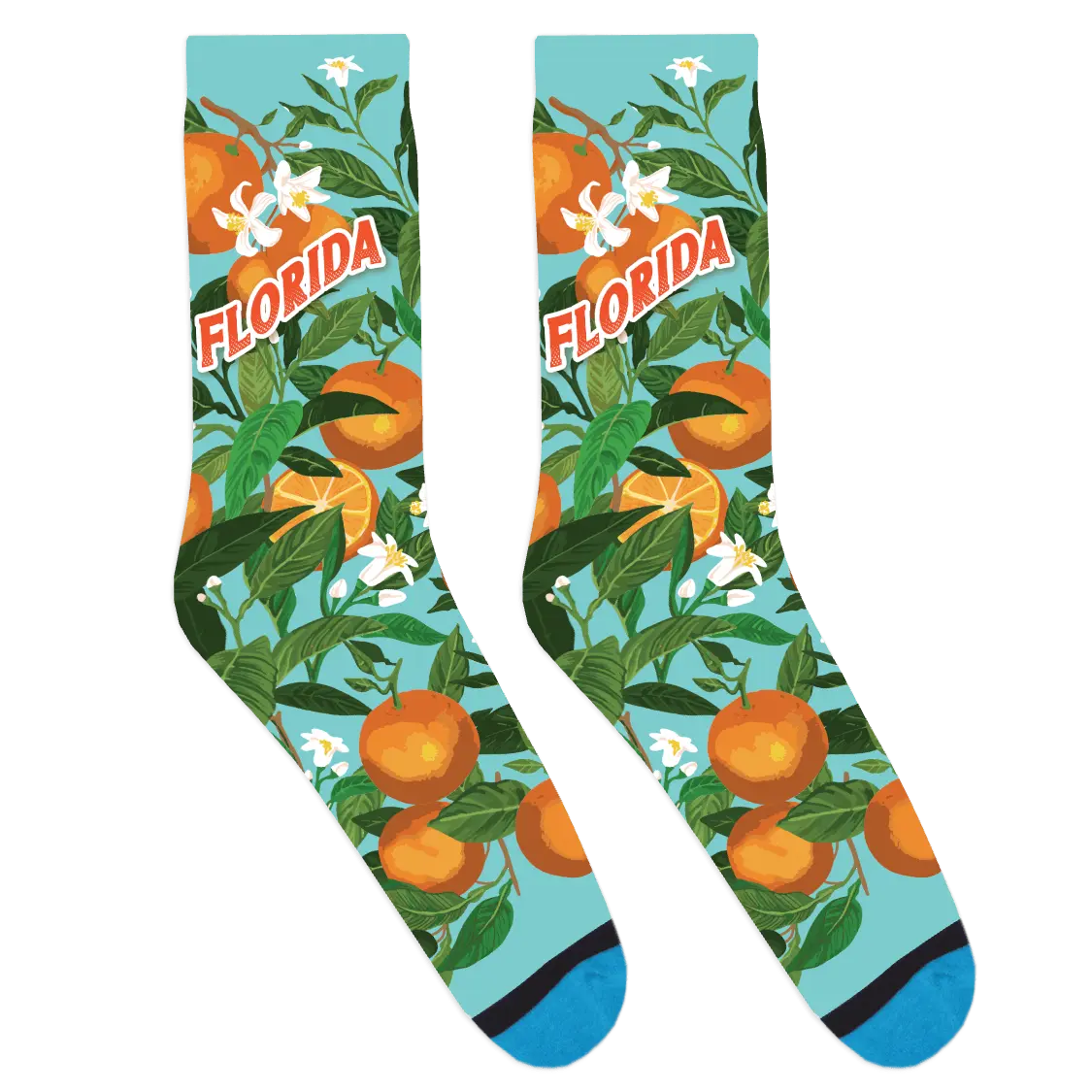 Florida Oranges Socks DivvyUp Socks