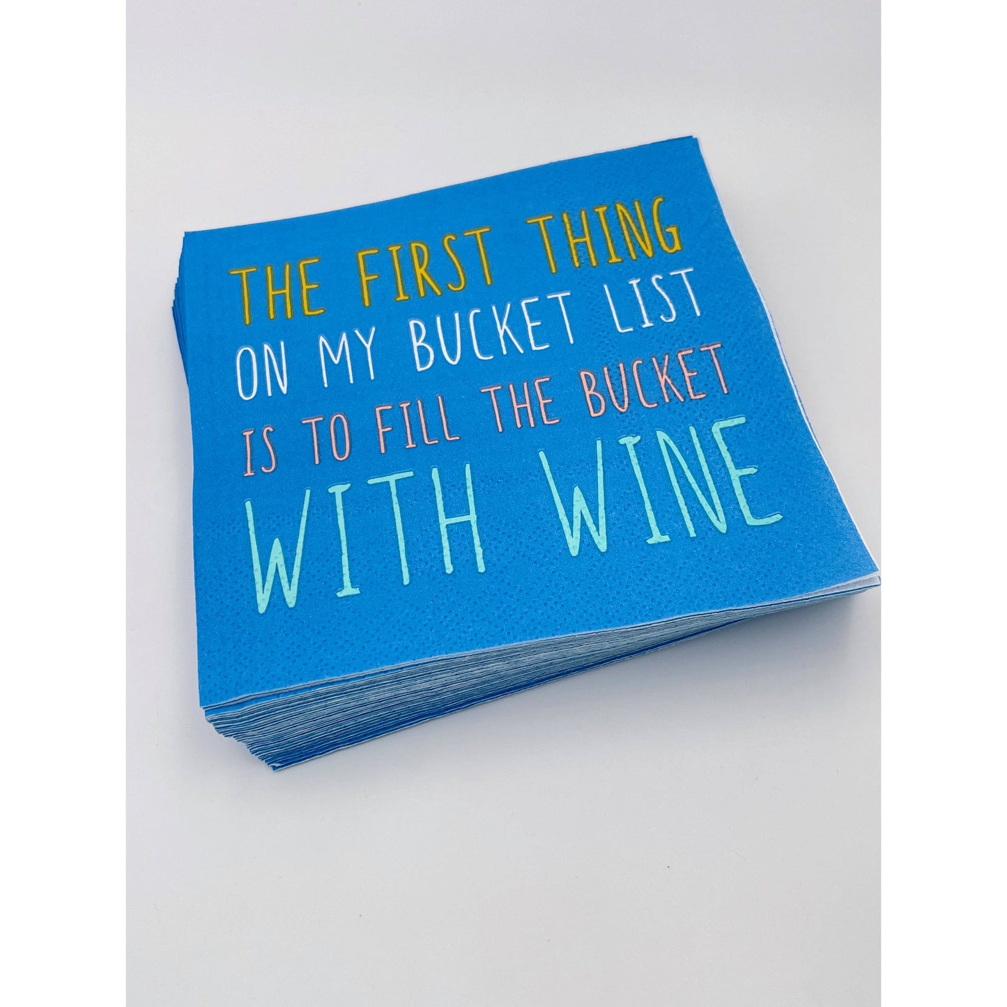 Funny Cocktail Napkins | My Bucket List - 20ct  Browns Kitchen