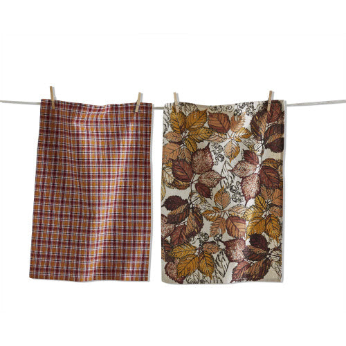 Gathering Leaves Dish Towel, Set of 2