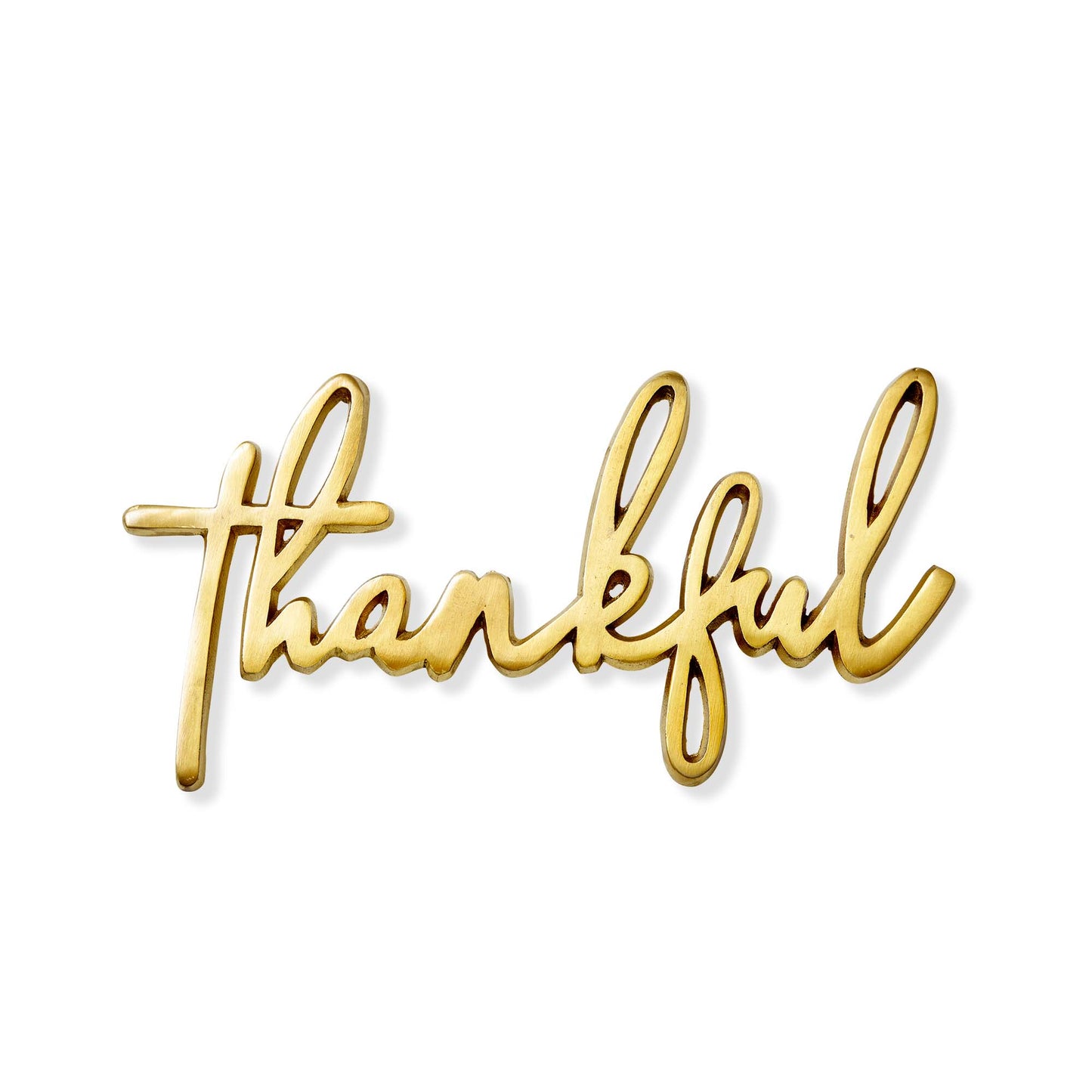 "Thankful" Gold Trivet