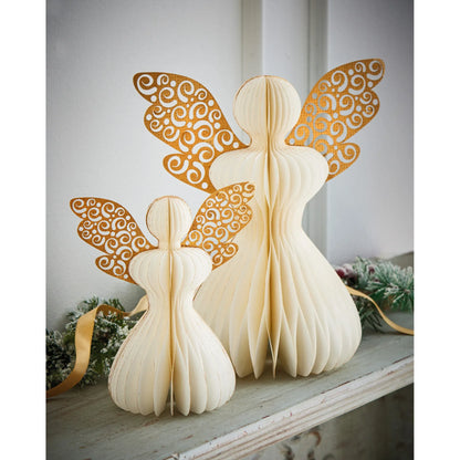 Glimmer Paper Angel Decor Small