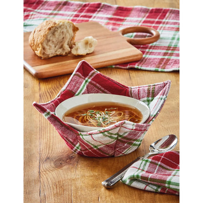 Winter Plaid Bowl Cozy
