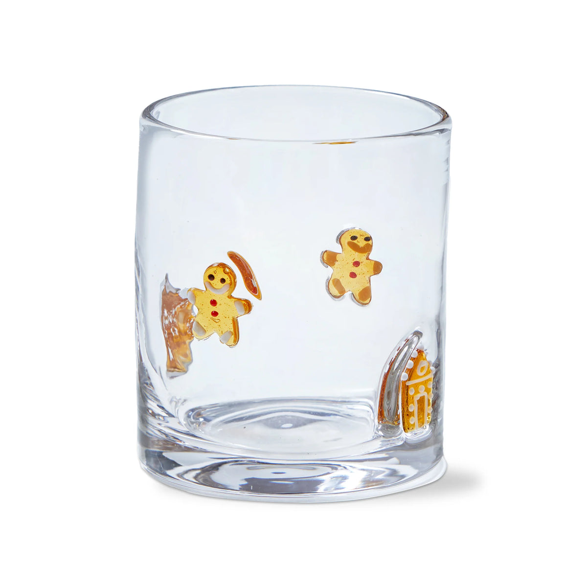 Gingerbread Man & House Cocktail Glass