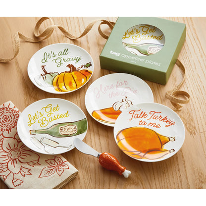 Turkey & Toast Appetizer Plates, 4 Styles