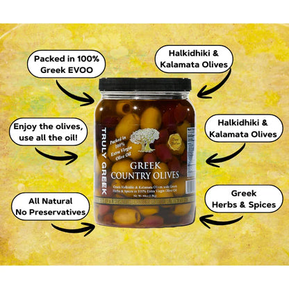 Truly Greek Country Olive Mix – 34oz