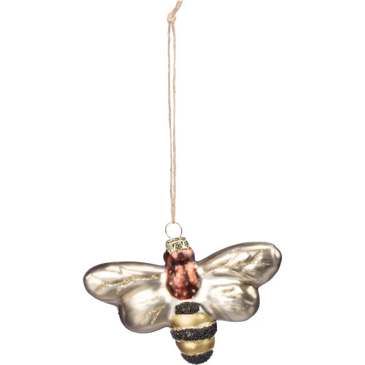 Glass Ornament - Bee PRIMITIVES BY KATHY