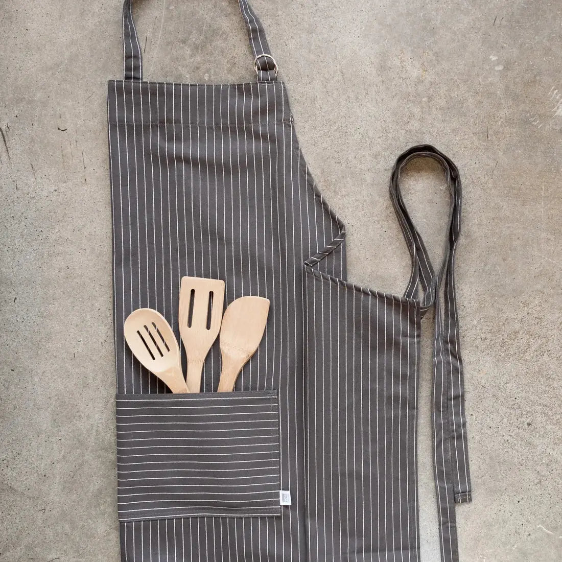 Granite Pinstripe Oversized Mighty Apron NOW DESIGNS