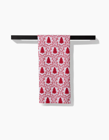 Holiday Tree Geometry Tea Towel