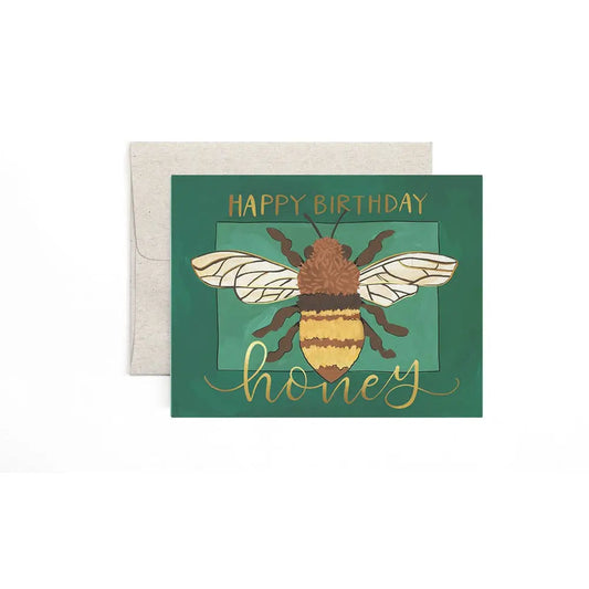 Happy Birthday Honey Greeting Card 1canoe2 | One Canoe Two Paper Co.