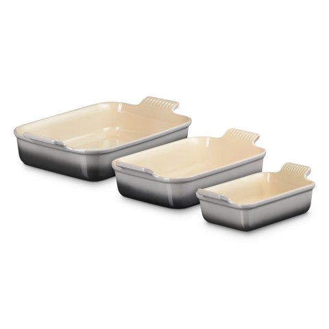 Le Creuset Heritage Set of 3 Rectangular Dishes