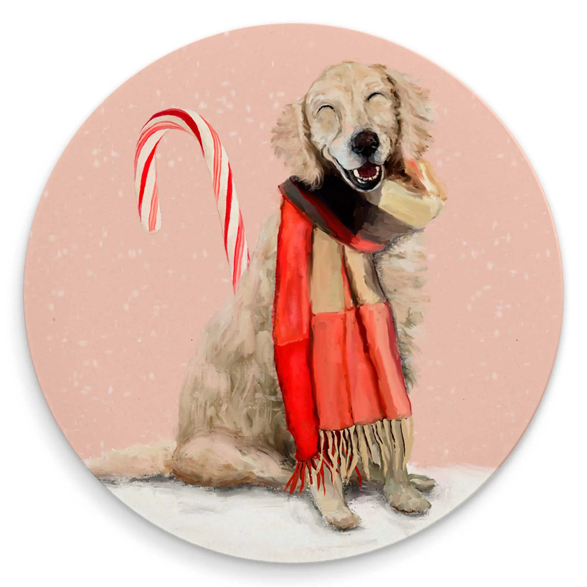 Holiday - Hot Cocoa Golden Retriever Coasters  Browns Kitchen