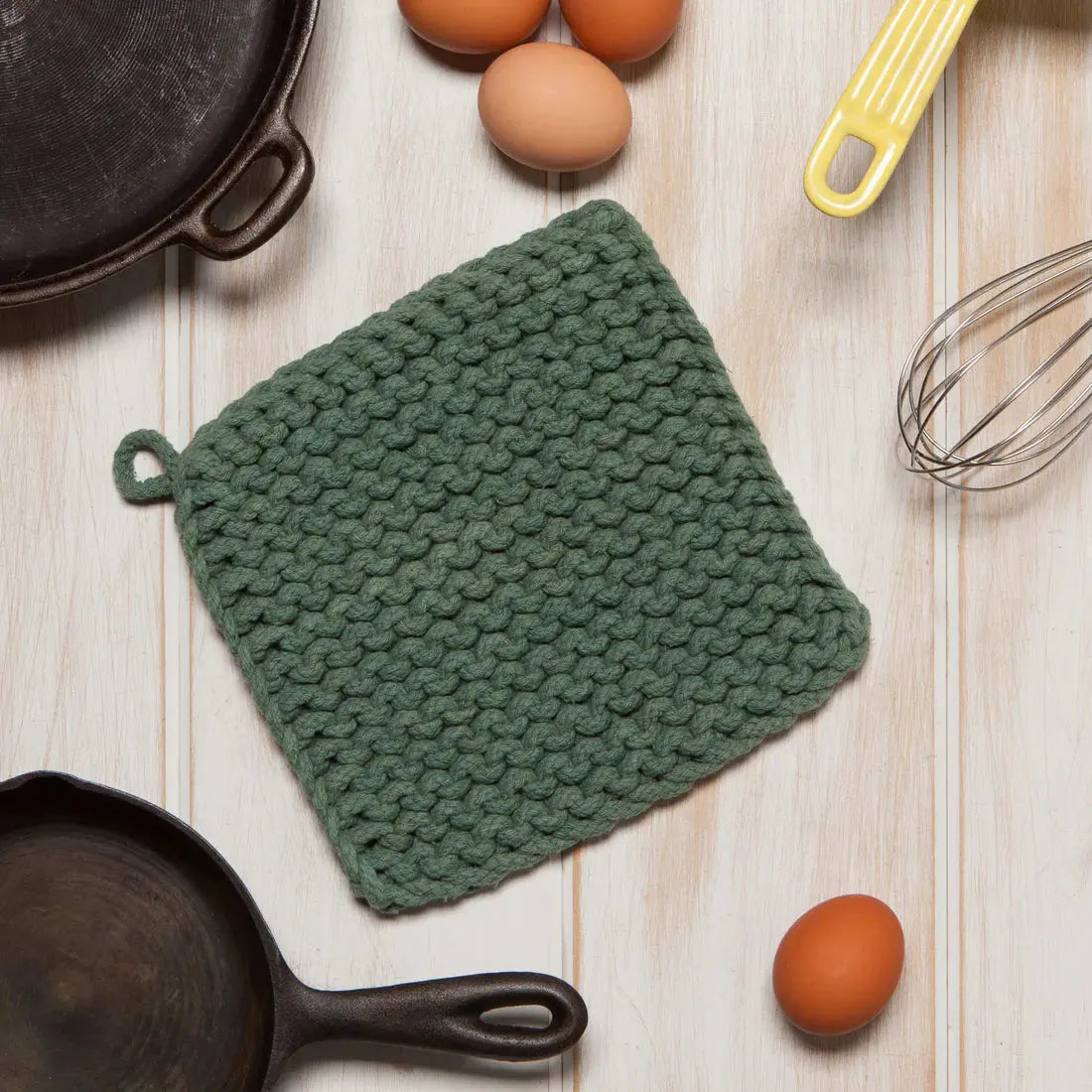 NOW DESIGNS PHI KNIT JADE POTHOLDER - Browns Kitchen