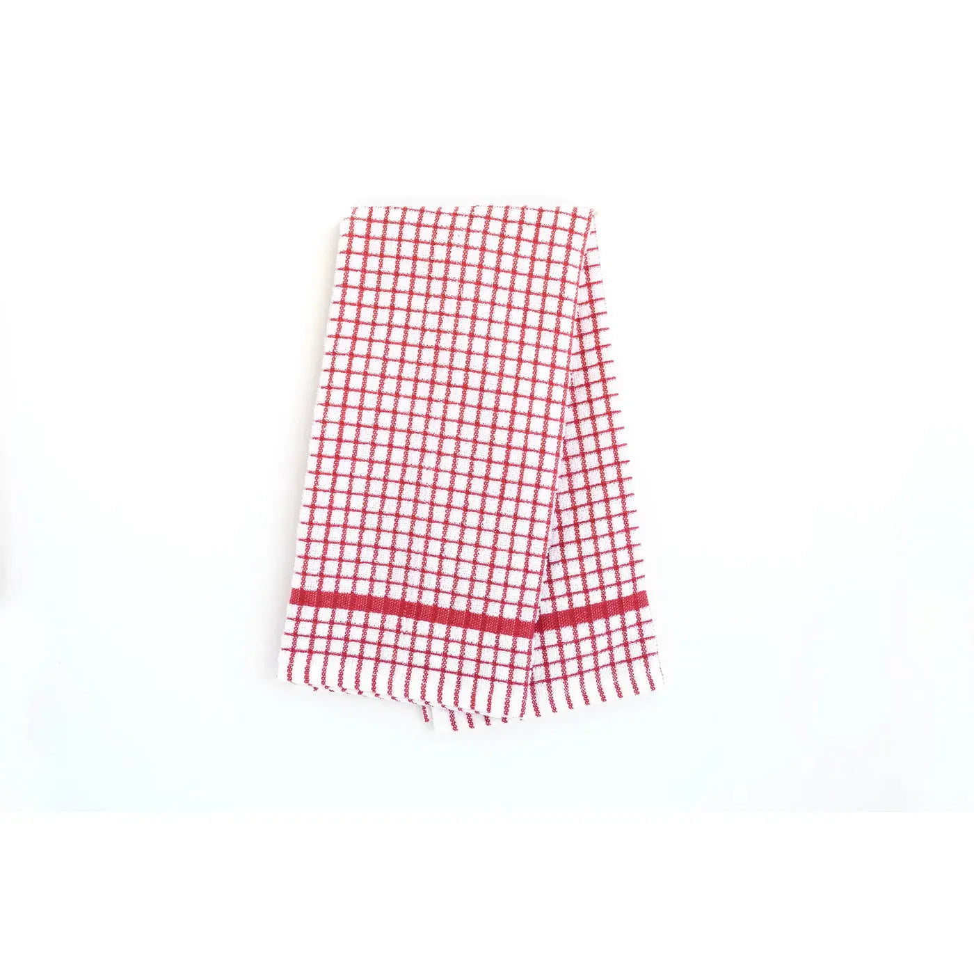 KAF Home Absorbent Terry Kitchen Dish Towel - Red Grid KAF Home