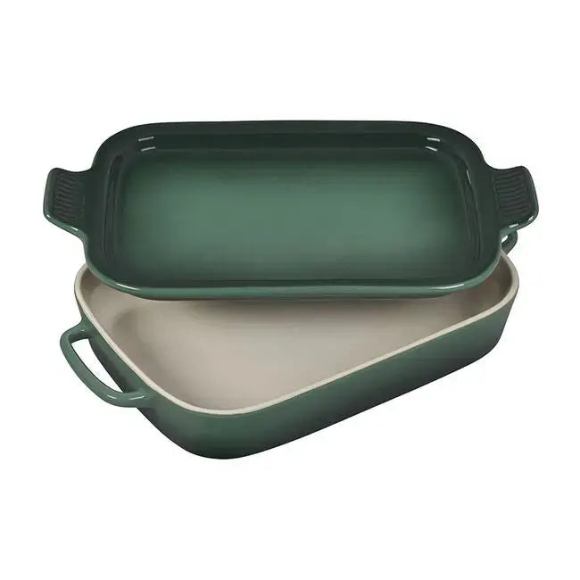 Le Creuset Dish with Platter Lid - Artichaut Bakeware Browns Kitchen