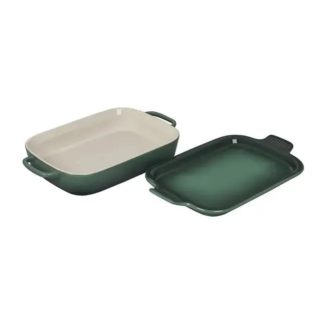 Le Creuset Dish with Platter Lid - Artichaut Bakeware Browns Kitchen