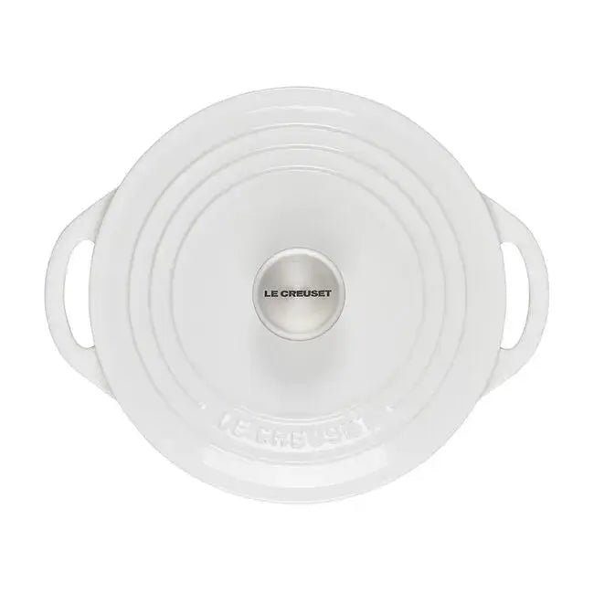 Le Creuset Shallow Round Dutch Oven - White LE CREUSET