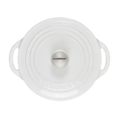 Le Creuset Shallow Round Dutch Oven - White LE CREUSET