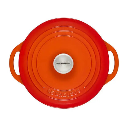 Le Creuset Shallow Round 2 3/4 Dutch Oven - Flame LE CREUSET