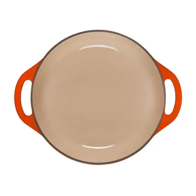 Le Creuset Shallow Round 2 3/4 Dutch Oven - Flame LE CREUSET